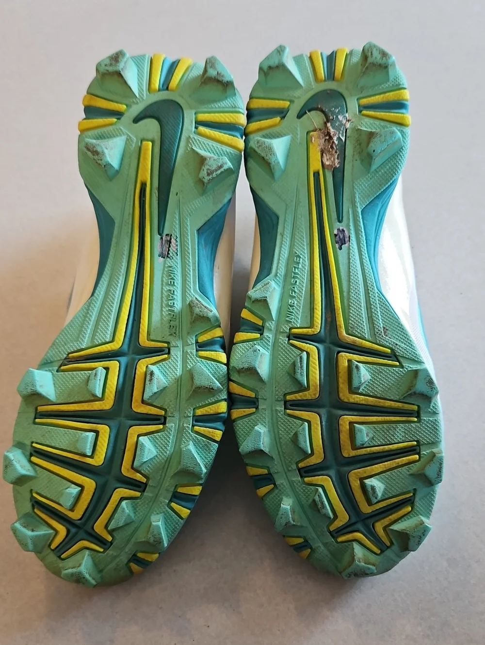 Nike Teal And White Softball Cleats